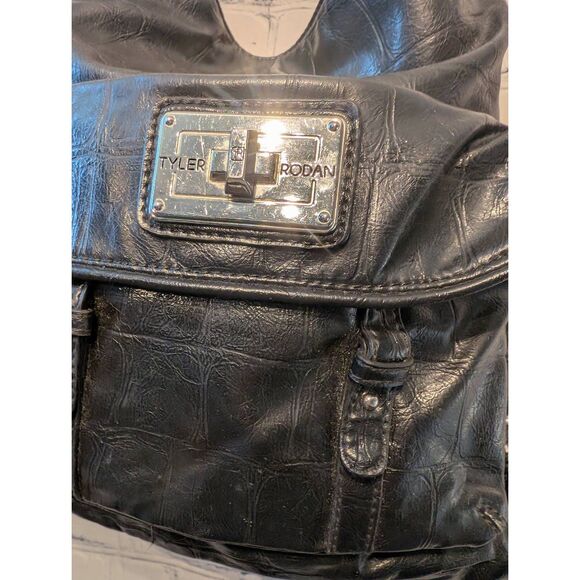 Tyler Rodan faux patent leather shoulder purse medium - Picture 3 of 6